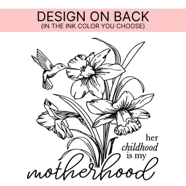 Her Childhood (Front + Back Design) - Long Sleeve Comfort Colors® Tee - Image 3