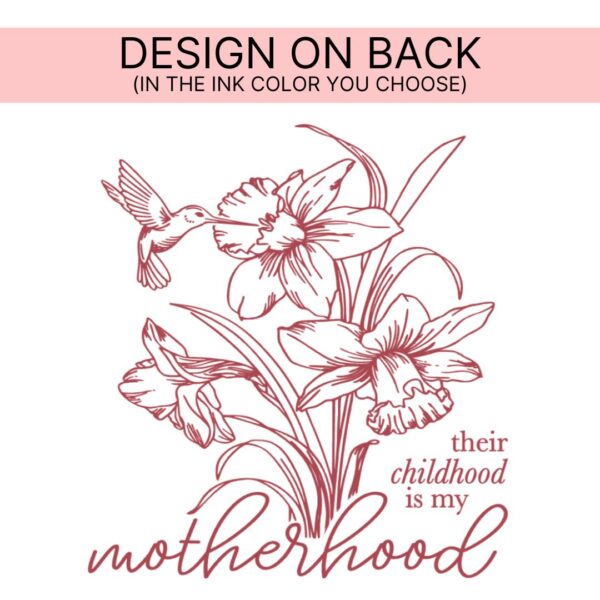 Their Childhood (Front + Back Design) - Long Sleeve Comfort Colors® Tee - Image 3