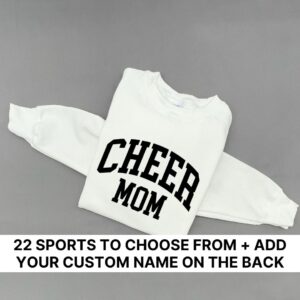 Custom: Sport Mom: Select Your Sport (Front + Back Design) - Unisex Fleece Pullover