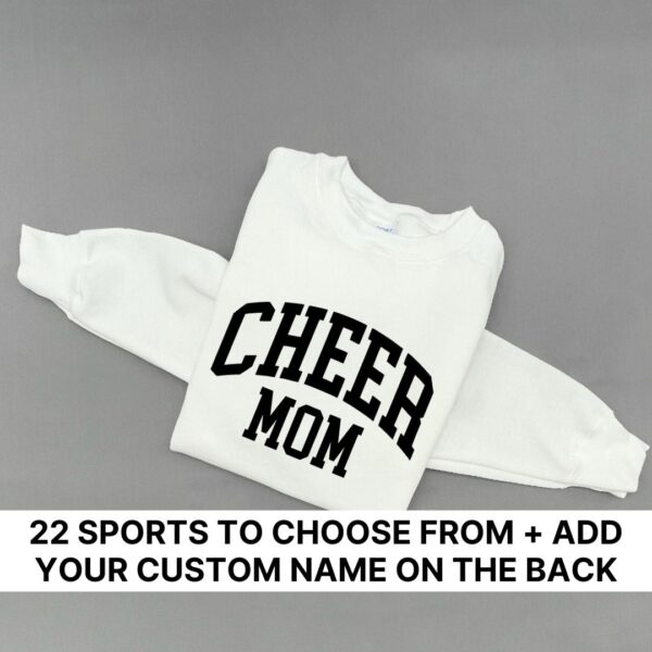 Custom: Sport Mom: Select Your Sport (Front + Back Design) - Unisex Fleece Pullover