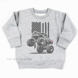 USA Truck - Unisex Child Fleece Pullover